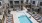 a pool in a courtyard