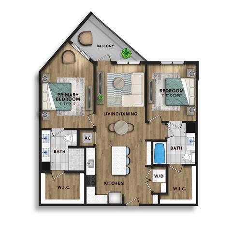 NC Charlotte HazelSouthpark p1800292 HAZELB2 2 FloorPlan