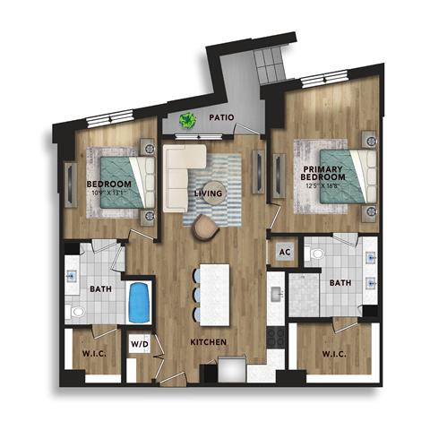 NC Charlotte HazelSouthpark p1800292 HAZELBG1 2 FloorPlan